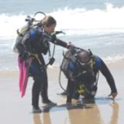 Rescue divers in action